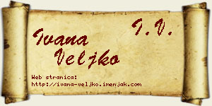 Ivana Veljko vizit kartica